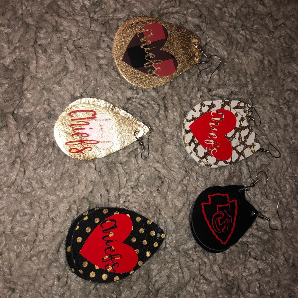 Chiefs earrings